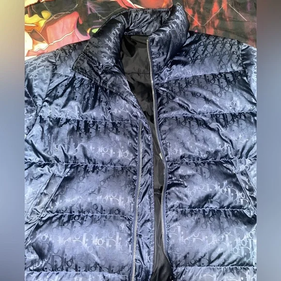 Dior Jackets Coats Dior Oblique Jacket Navy Blue Poshmark